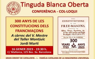 CONFERÈNCIA: 300 ANYS DE LES CONSTITUCIONS DELS FRANCMAÇONS