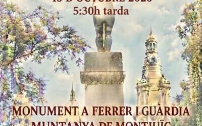 OFRENA FLORAL A FRANCESC FERRER I GUÀRDIA