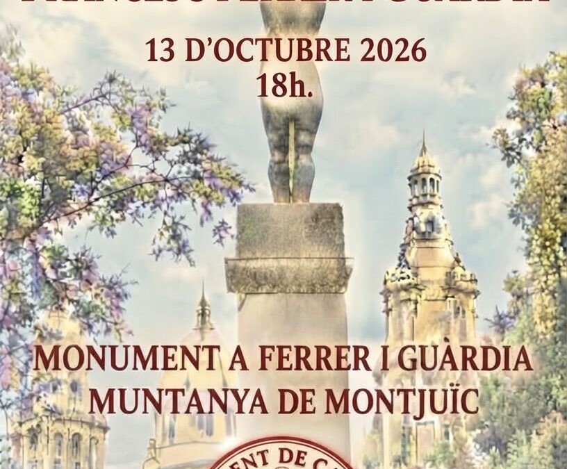 OFRENA FLORAL A FRANCESC FERRER I GUÀRDIA